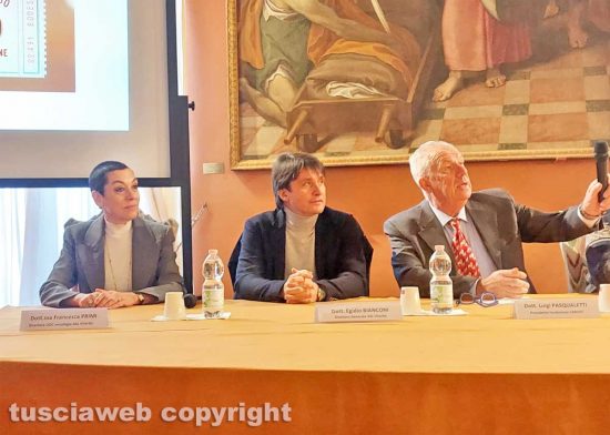 Da sinistra: Francesca Primi, Egidio Bianconi e Luigi Pasqualetti