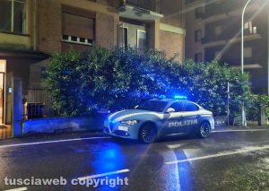 Viterbo - La polizia in via Monfalcone