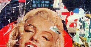 Un collage di Mimmo Rotella