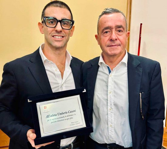 Il ronciglionese Umberto Casani premiato dalla Regione Lazio per merito sportivo