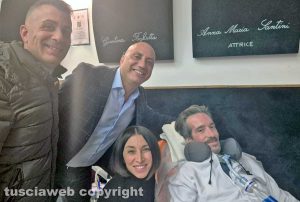 Canepina - Tuscia in jazz for Sla winter - Il sindaco Aldo Moneta e parte dell'amministrazione