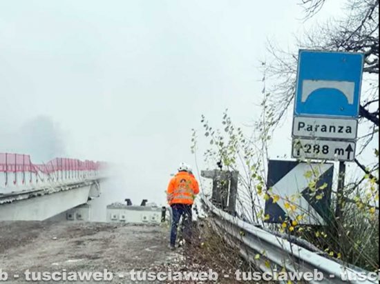 Orte - La demolizione del viadotto Paranza in diretta