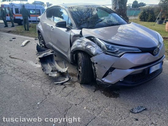 Viterbo - Incidente in Strada Terme