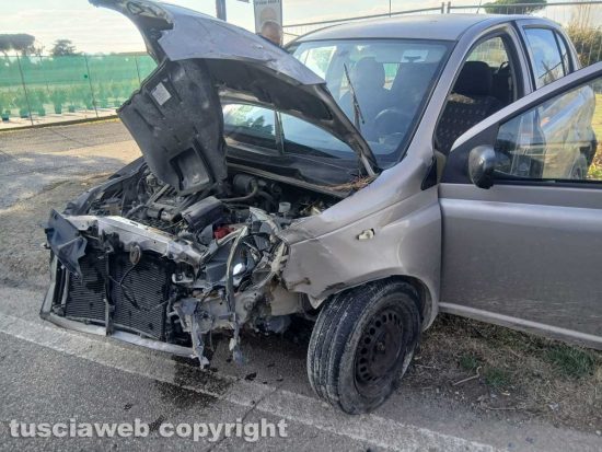 Viterbo - Incidente in Strada Terme
