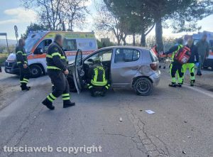 Viterbo - Incidente in Strada Terme