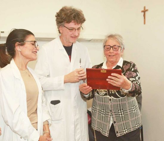 Donato un monitor al Day hospital oncologico dell'ospedale di Tarquinia