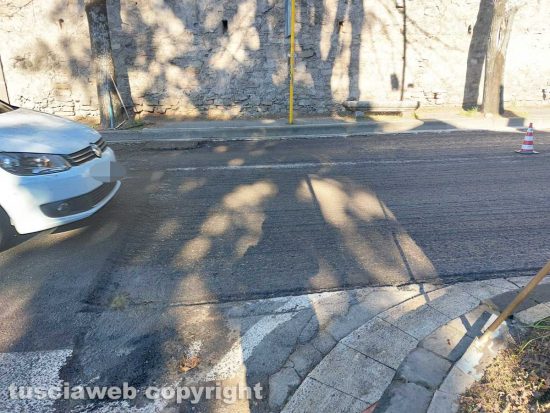Viterbo - Lavori in viale Trieste