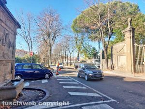 Viterbo - Lavori in viale Trieste