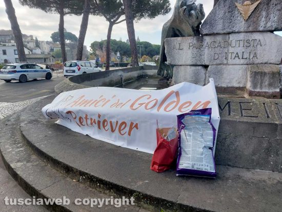 Viterbo - Golden retriever al Sacrario