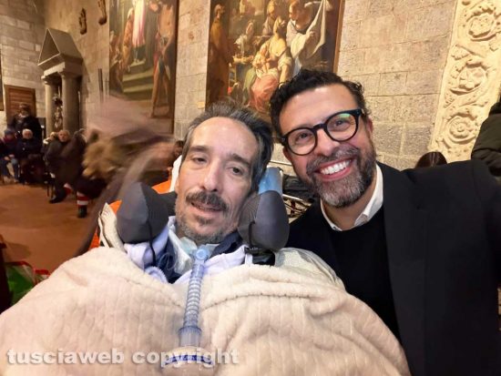 Il sindaco di Bolsena Andrea di Sorte con Italo Leali