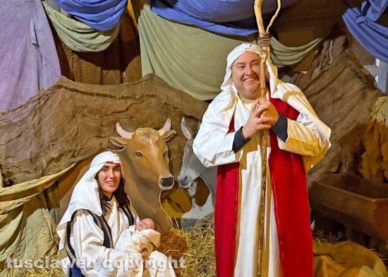 Viterbo - Il presepe vivente nella basilica di Santa Maria della Quercia
