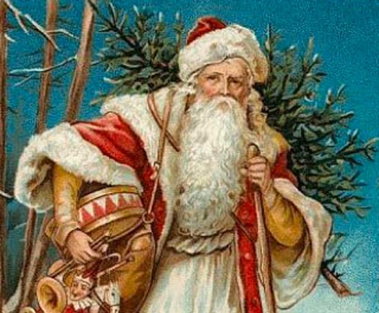Babbo Natale prima della Cocacola