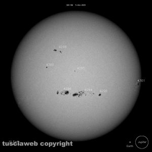 Foto dell'intero disco solare