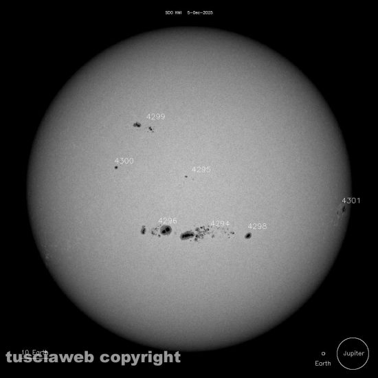 Foto dell'intero disco solare