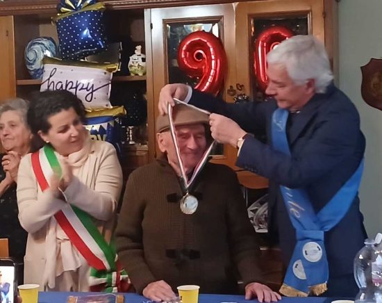 Viterbo - La festa per i 90 anni di Domenico Corbianco