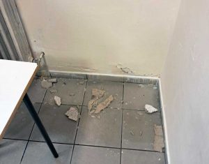 Civita Castellana - Crolli di parte di soffitto al Midossi