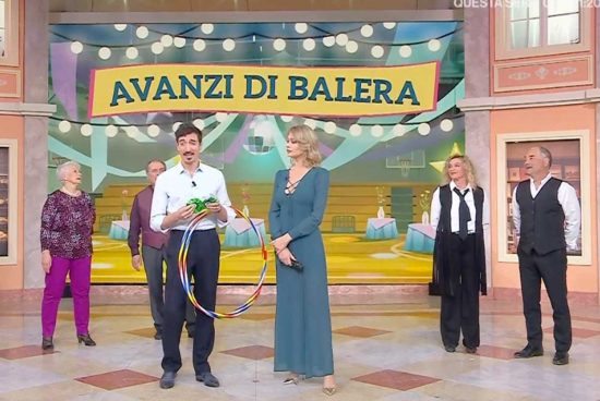 Maria Assunta Maiolino e Paolo Caponero nella trasmissione I fatti vostri condotta da Anna Falchi
