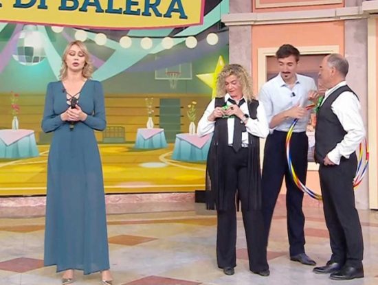 Maria Assunta Maiolino e Paolo Caponero nella trasmissione I fatti vostri condotta da Anna Falchi