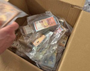 Tarquinia - Le banconote sottovuoto sequestrate