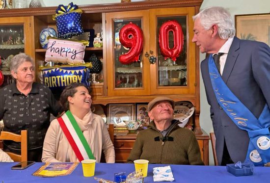 Viterbo - La festa per i 90 anni di Domenico Corbianco