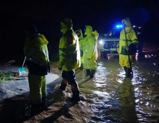 Allagamenti sul litorale di Tarquinia, in campo i volontari Aeopc