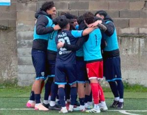 Esultanza del Sassari Calcio Latte Dolce