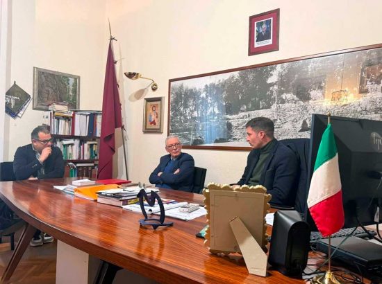 Sutri - Il prefetto Pomponio e il sindaco Amori