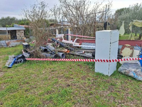 Fabrica di Roma - L'area posta sotto sequestro 