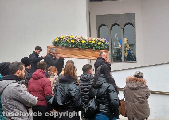 Viterbo - Il funerale di Claudio Valentini