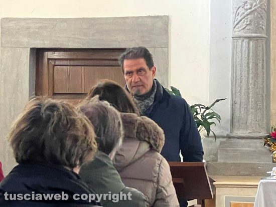 Montefiascone - Il funerale di Giovanni Mancini - Il sindaco Maurizio Lacchini