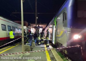 Civitavecchia - Tragedia in stazione - L'intervento dei vigili del fuoco