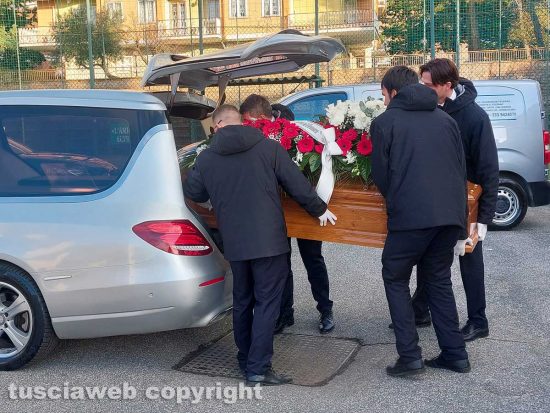 Viterbo - Il funerale di Luciano Di Pietra