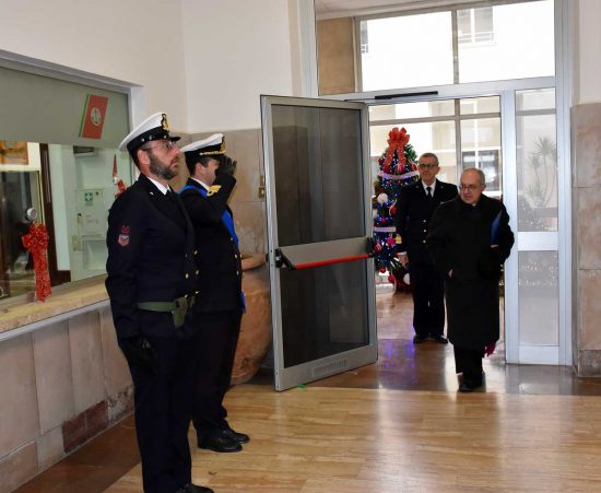 Civitavecchia - La benedizione di inizio  anno del vescovo Ruzza alla capitaneria di porto