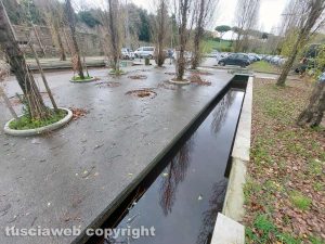 Viterbo - La fontana a valle Faul abbandonata