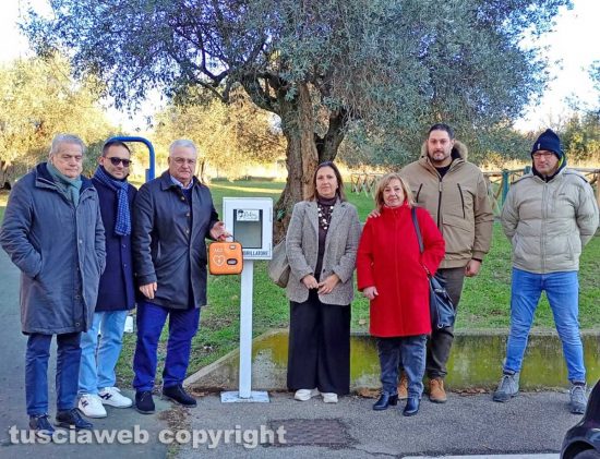 Viterbo - Defibrillatore posizionato a Ponte dell'Elce