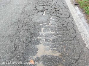 Viterbo - Le condizioni di strada Terme