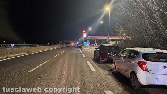 Viterbo - Tamponamento in superstrada verso Viterbo Nord, due feriti