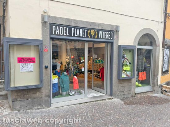 Viterbo - Chiusura del Padel Planet 
