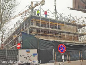 Civitavecchia - Il cantiere di via XVI Settembre