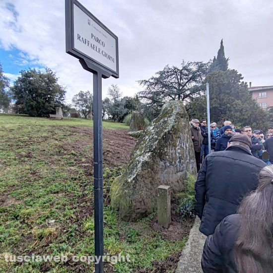 Viterbo - Inaugurato il cippo in ricordo di Raffaele Giorni, a trent’anni dall’uccisione