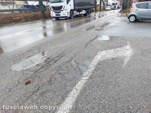 Viterbo - Le condizioni in cui versa la Cassia nord