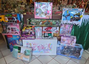 Capranica - Alcuni dei regali della Befana tricolore