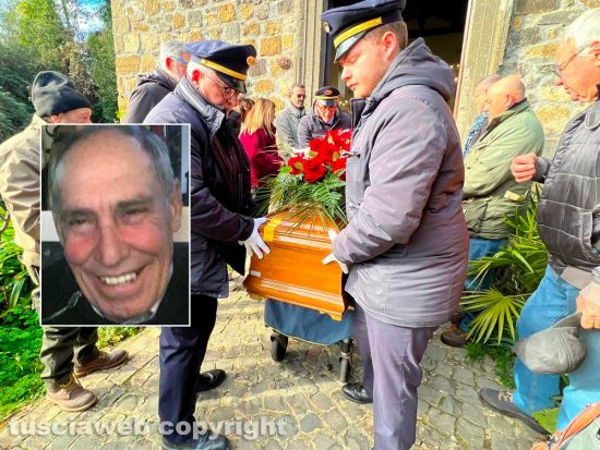 Montefiascone - Il funerale di Giovanni Mancini - Nel riquadro Giovanni Mancini