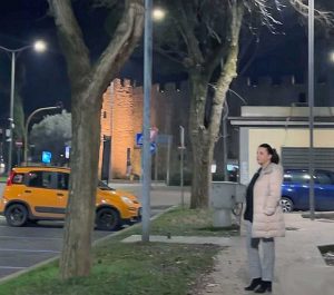 Viterbo - La sindaca Frontini a viale Trento