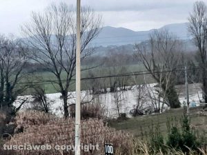 Il Tevere fa paura, tracimazioni tra Orte Scalo e Gallese