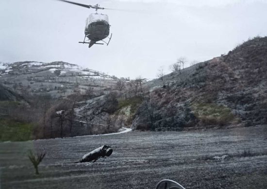 Valfabbrica - Il recupero del Tf-104 precipitato