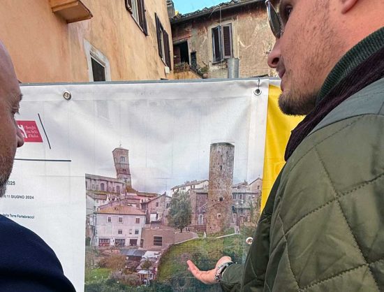 Sutri - Mauro Rotelli e Matteo Amori - Al via il restauro della Torre Fortebracci