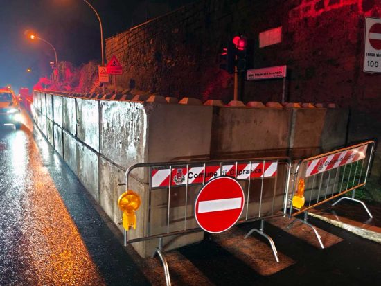 Capranica - Ripristino di via Kennedy dopo la frana