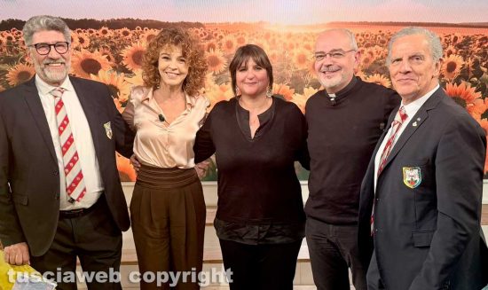 Tv2000 - Pietro Mecarini, Paola Saluzzi, Irene Temperini, don Massimiliano Balsi e Massimo Mecarini