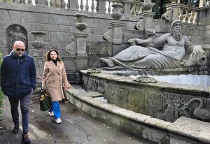 Attilio Lupidi e Ivana Pagliara a Villa Lante
